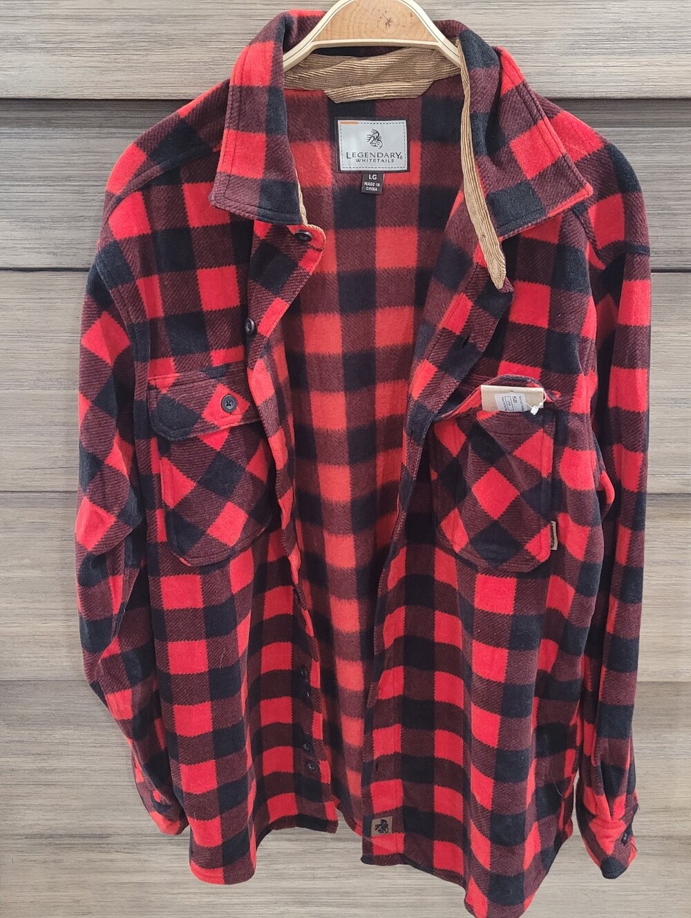 Legendary Whitetails Lumberjack Red & Black Buffalo Plaid Shirt Jacket